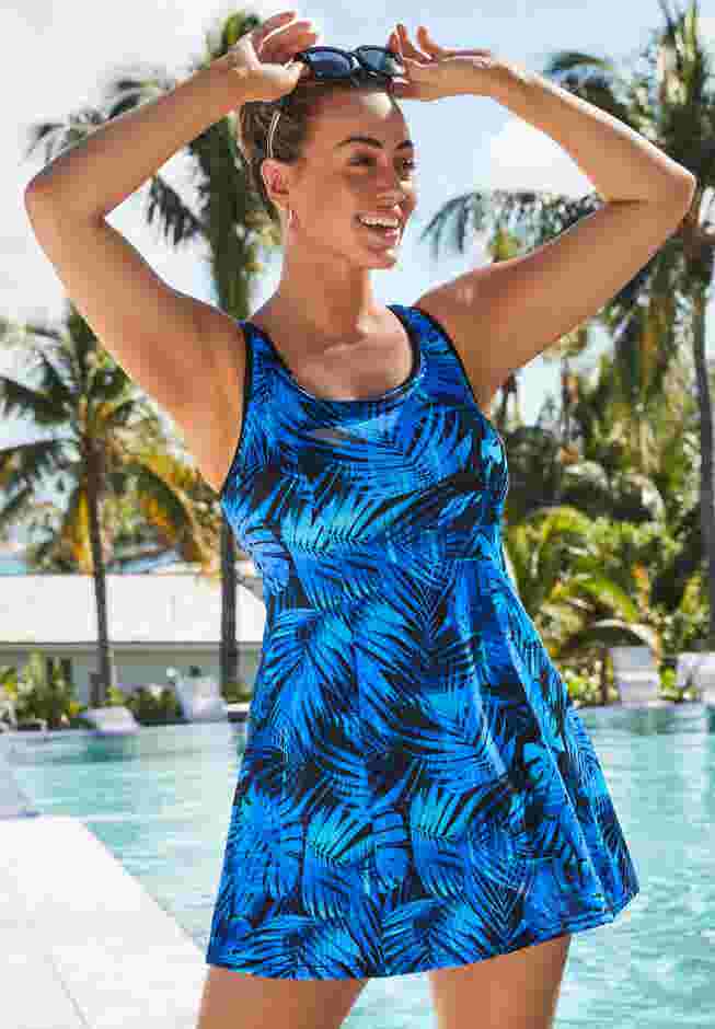 Chlorine Resistant Tank Swimdress image number 0