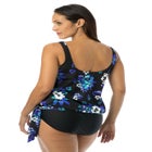 Side Tie Blouson Tankini Top image number null