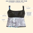 Flared Tankini Top image number null