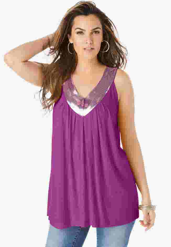 Embellished Tank Top image number 0