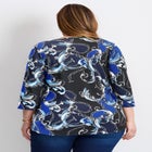 Side Ruched Faux Wrap Top image number 1