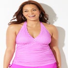 Shirred Halter Tankini Top image number null