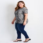 Triple Keyhole Short Sleeve Tee image number 2