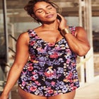 Sarong Front One Piece Swimsuit image number null