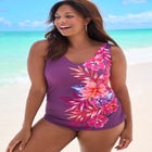 Sarong Front One Piece Swimsuit image number 2