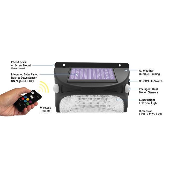 SensorBrite® Spectrum Solar-Powered LED Light image number null