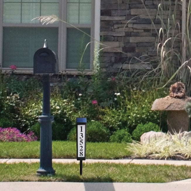 SensorBrite® Solar-Powered Address Sign image number null
