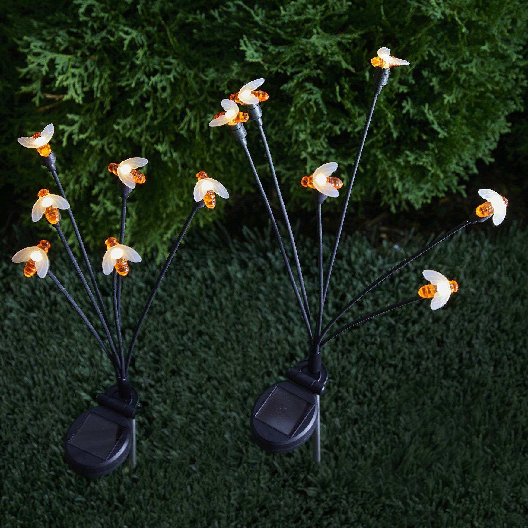 Solar Swaying Stake Light, Set of 2 image number 0