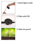 Multi Color Solar Swaying Stake Light, Set of 2 image number null