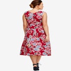 Sleeveless Knit Fit and Flare Knit Dress image number null