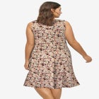 Sleeveless Knit Fit and Flare Knit Dress image number null