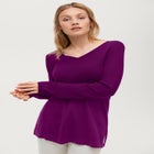 V-Neck Sweater Tunic image number null