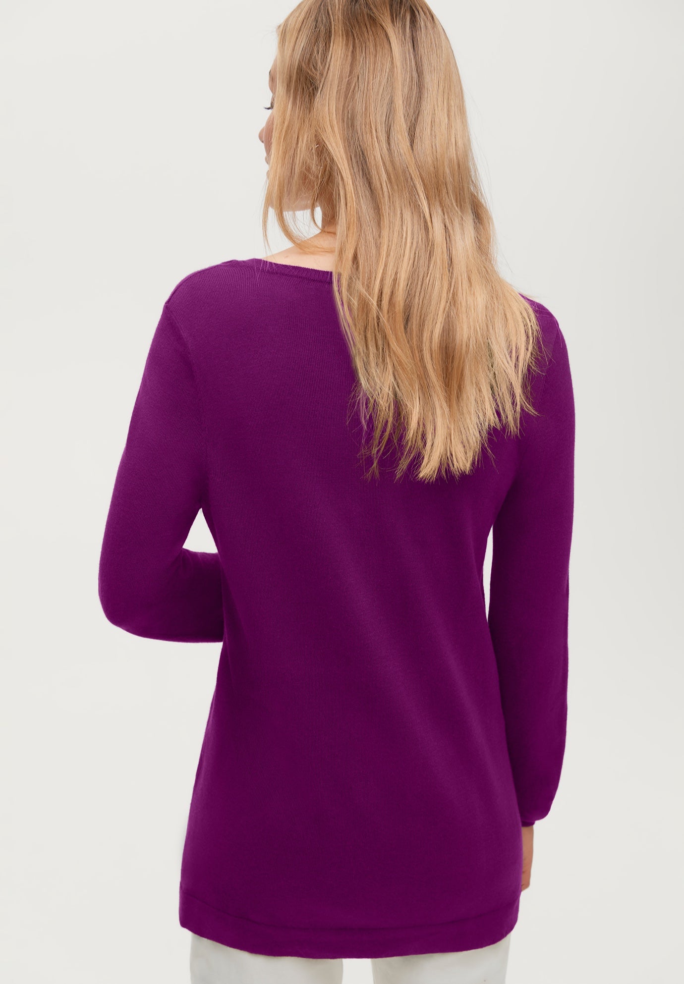 V-Neck Sweater Tunic image number 1