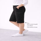 Stretch Mid-rise Cargo Convertible Bermumda Shorts image number null