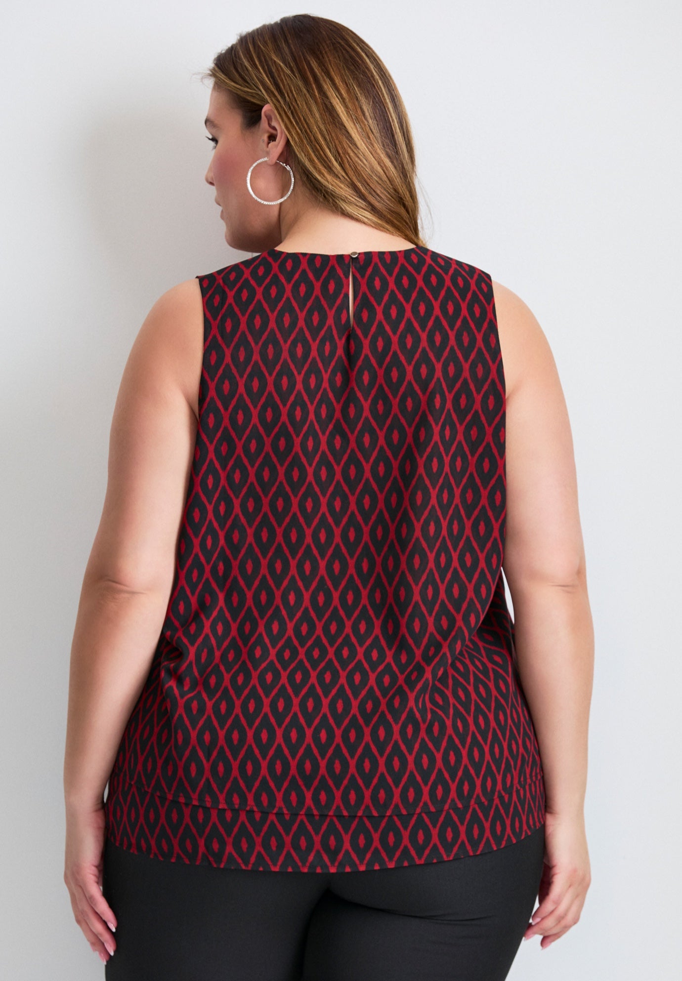 Sleeveless Double Layer Swing Tank image number 1
