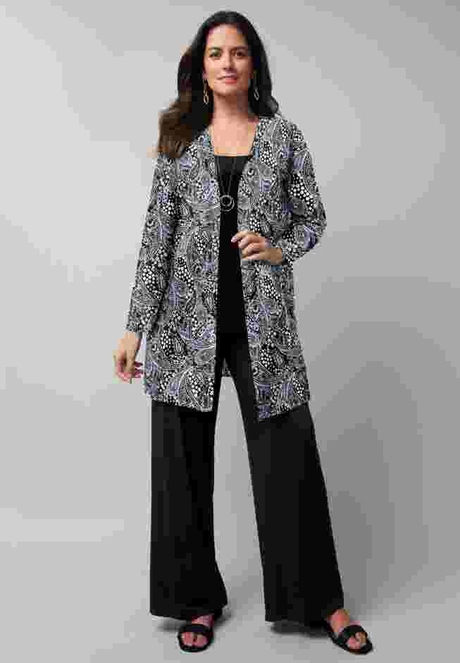 Everyday Stretch Knit Open Front Cardigan image number 4