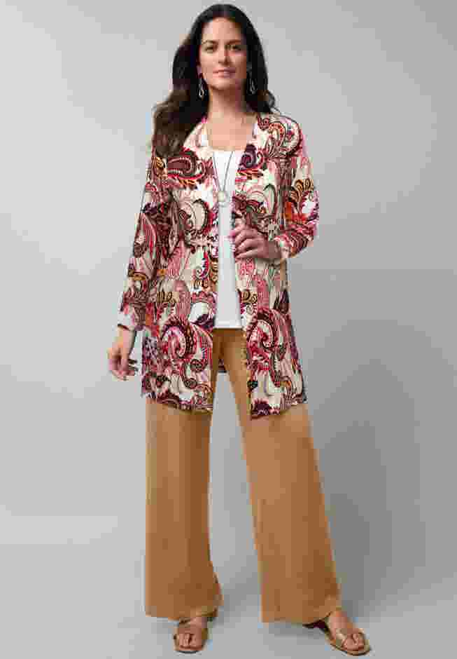 Everyday Stretch Knit Open Front Cardigan image number 3