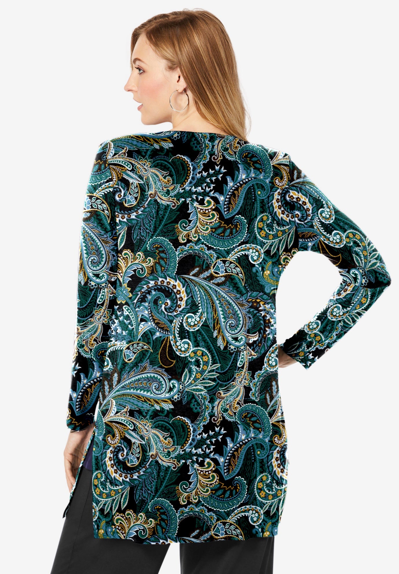 Everyday Stretch Knit Open Front Cardigan image number 1