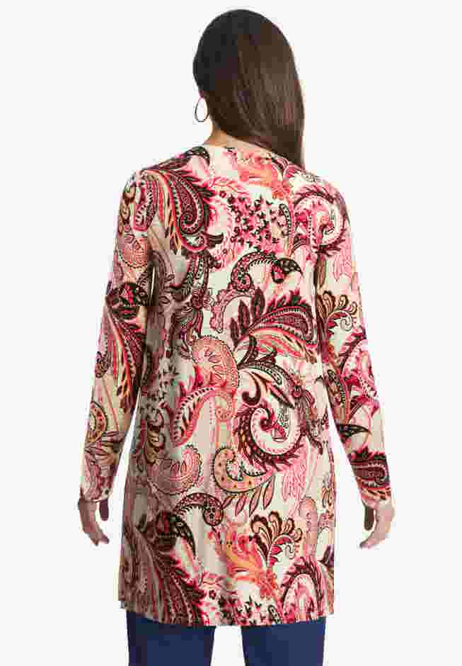 Everyday Stretch Knit Open Front Cardigan image number 2