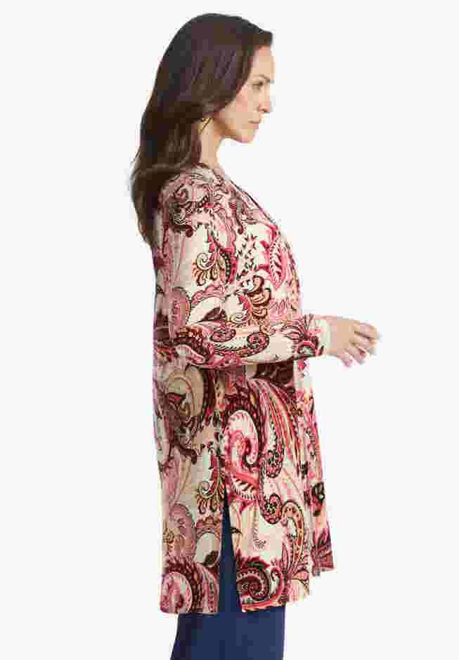 Everyday Stretch Knit Open Front Cardigan image number 1