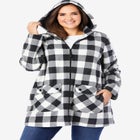 Hooded Fleece Coat image number 4