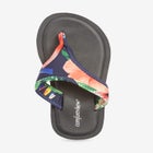 The Sylvia Stretch Fabric Soft Footbed Thong Slip On Sandal image number 4