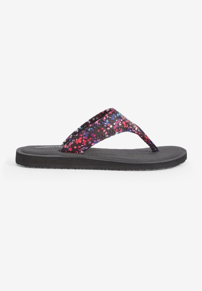 The Sylvia Soft Footbed Thong Slip On Sandal image number 3