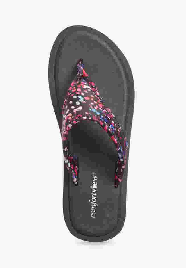 The Sylvia Soft Footbed Thong Slip On Sandal image number 4