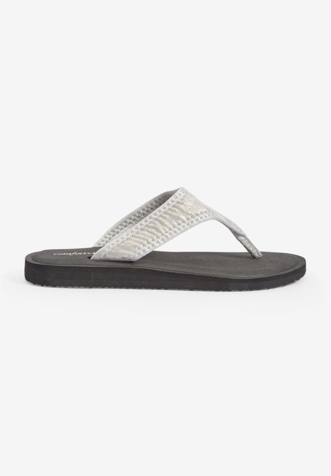 The Sylvia Soft Footbed Thong Slip On Sandal image number 3