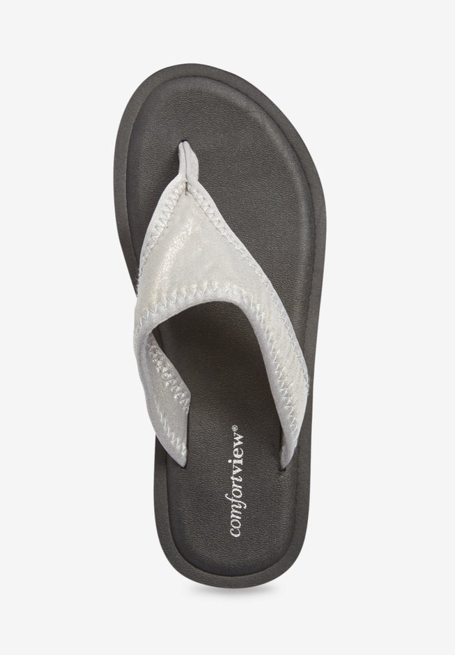 The Sylvia Soft Footbed Thong Slip On Sandal image number 4