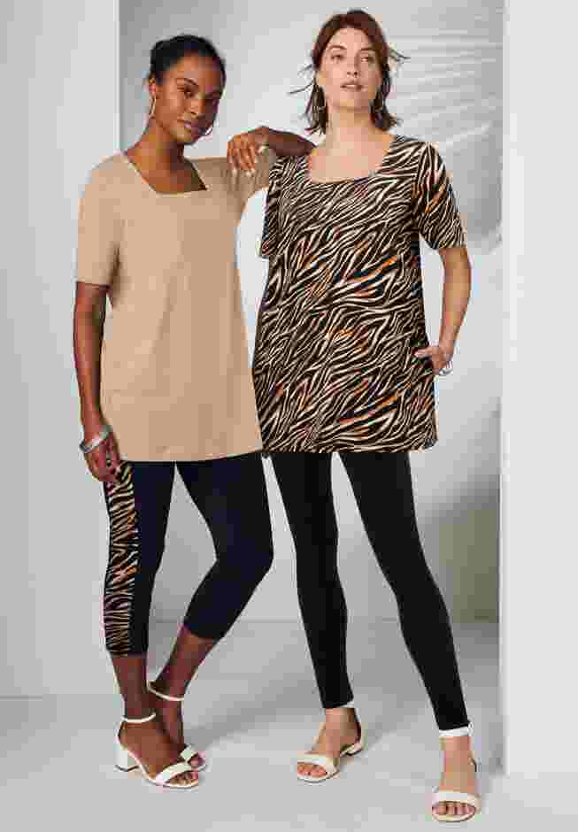 Everyday Stretch Cotton Capri Legging image number 3