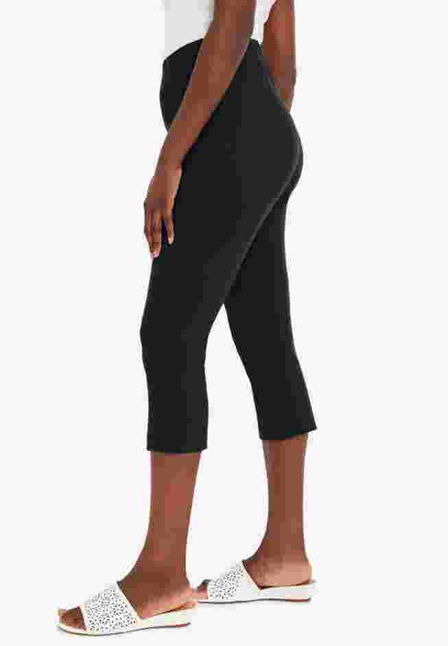 Everyday Stretch Cotton Capri Legging image number 1