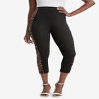 Everyday Stretch Cotton Capri Legging image number null