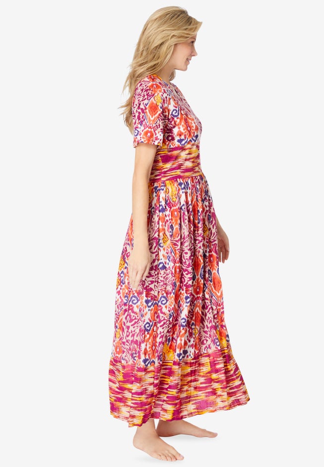 Long Crinkle Cotton Lounger image number 2