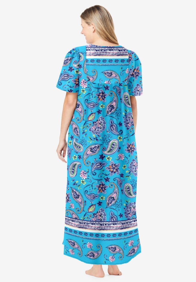 Bib-Front Short Sleeve Maxi Lounger image number 1