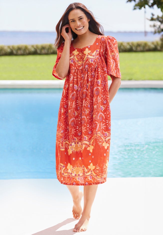 Mixed Print Short Lounger image number 0