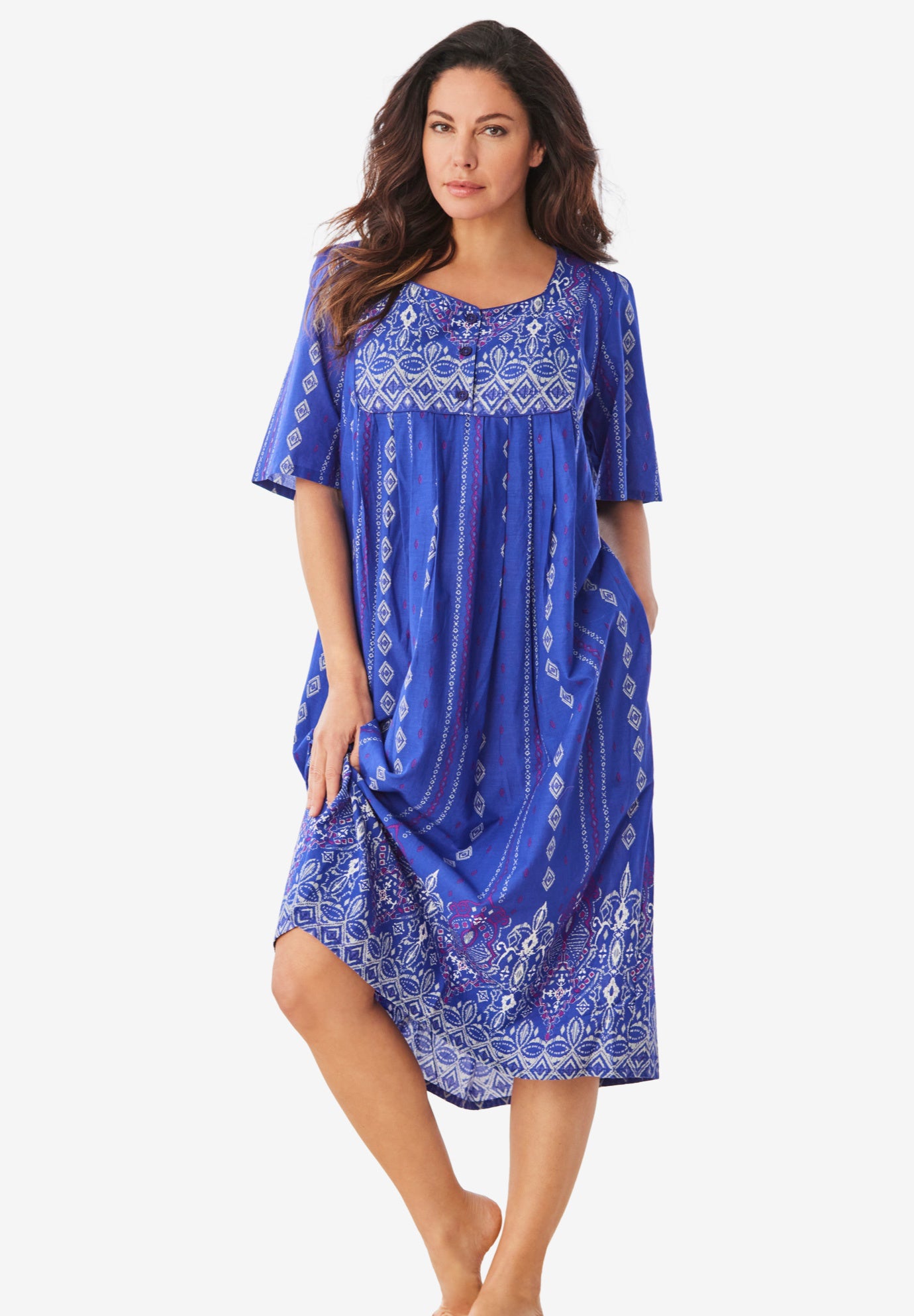 Mixed Print Short Lounger image number 0