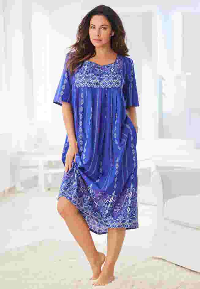 Mixed Print Short Lounger image number 8