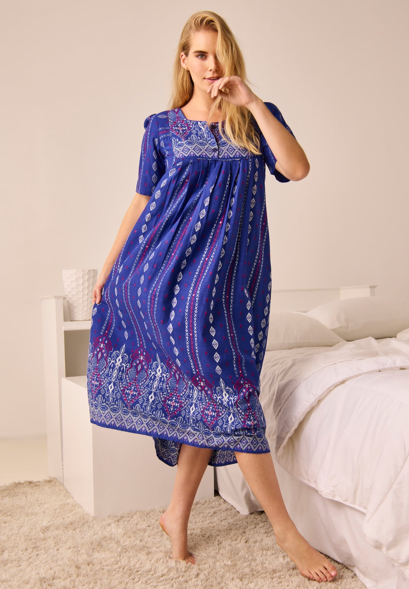 Mixed Print Short Lounger image number 0