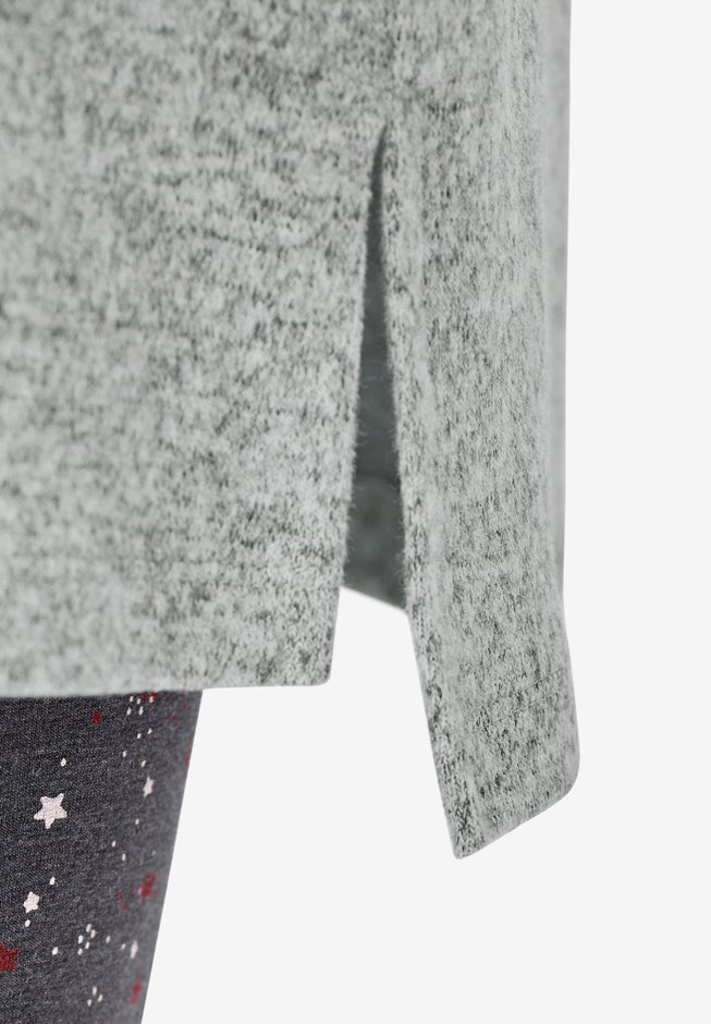 Funnel-Neck Lounge Sweatshirt Tunic image number 4