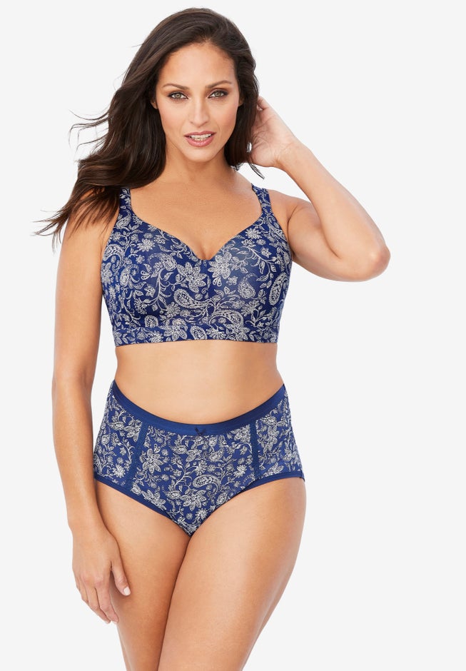 Full-Coverage Smooth No-Wire Bra image number 5