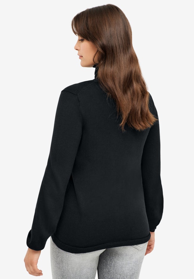 Blouson Sleeve Turtleneck image number null