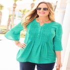 Georgette Pintuck Blouse image number 4