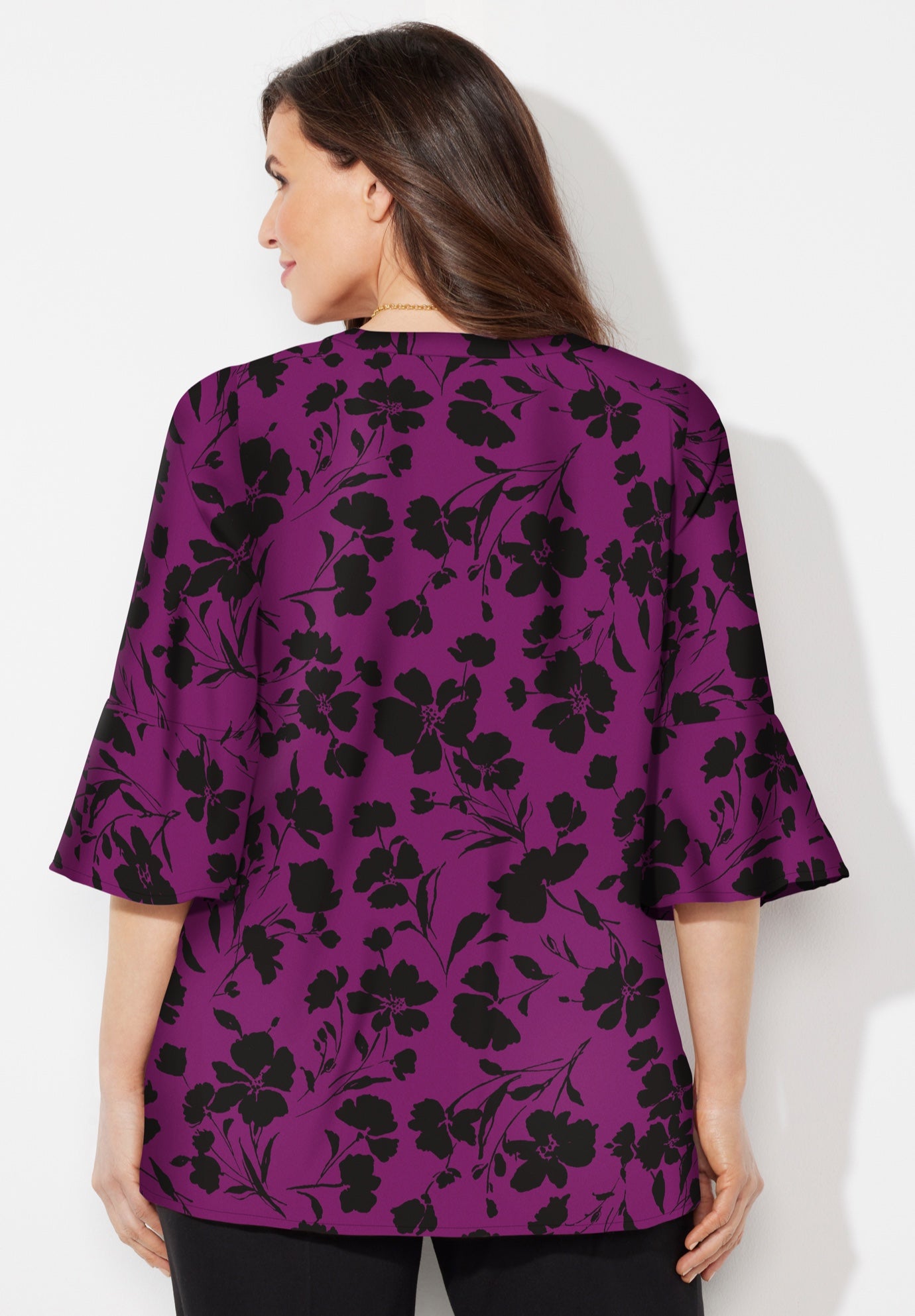 Georgette Pintuck Blouse image number 1