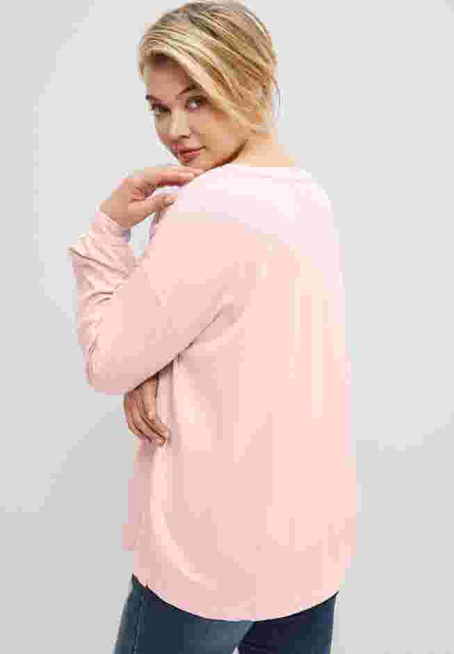 French Terry Blouson Sleeve Sweatshirt Tunic image number 1