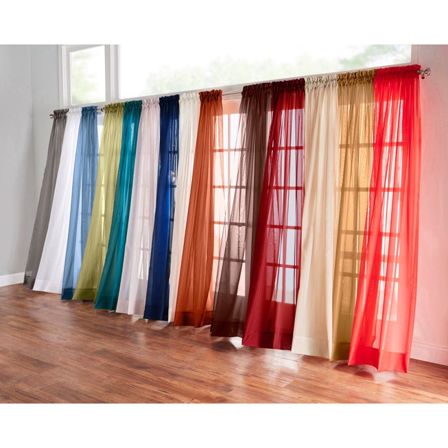 BH Studio Sheer Voile Rod-Pocket Panels -Set of 2 image number 4