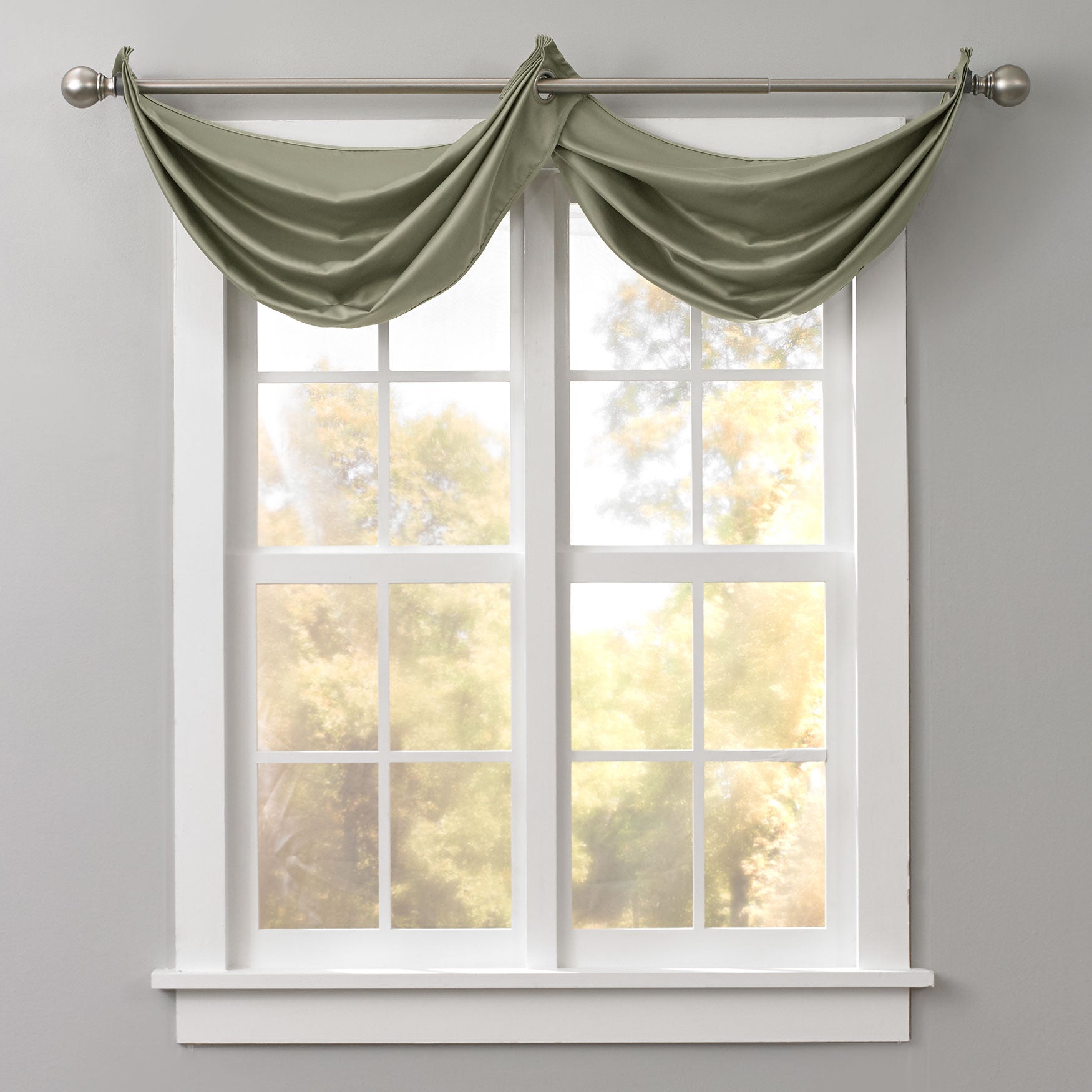 BH Studio Room-Darkening Waterfall Grommet Valance image number 0
