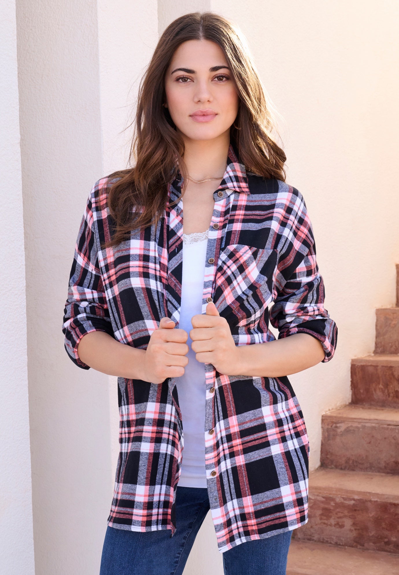 Plaid Flannel Tunic image number 2