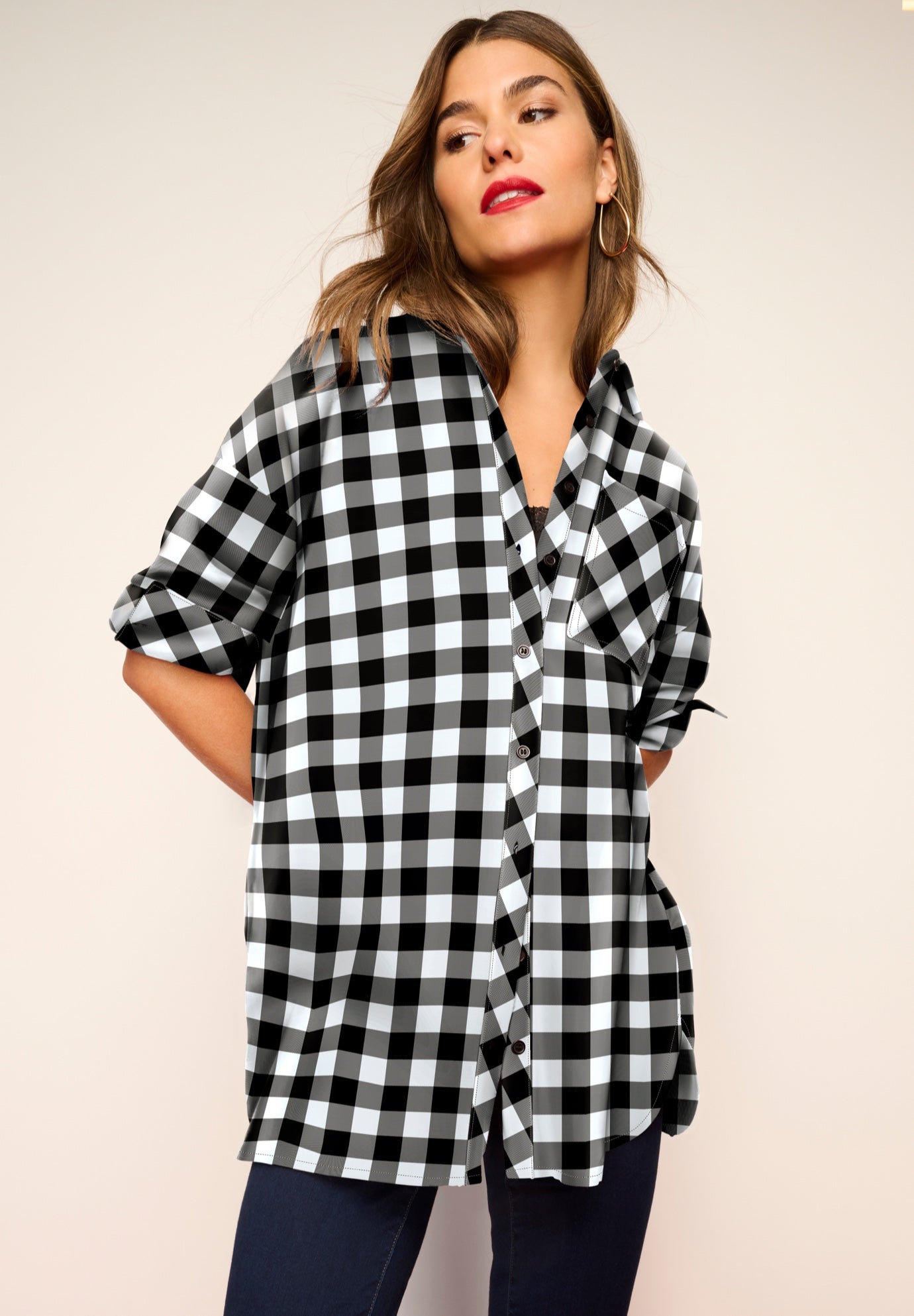 Plaid Flannel Tunic image number 4