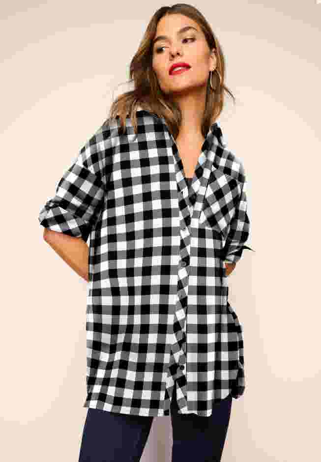 Plaid Flannel Tunic image number 3